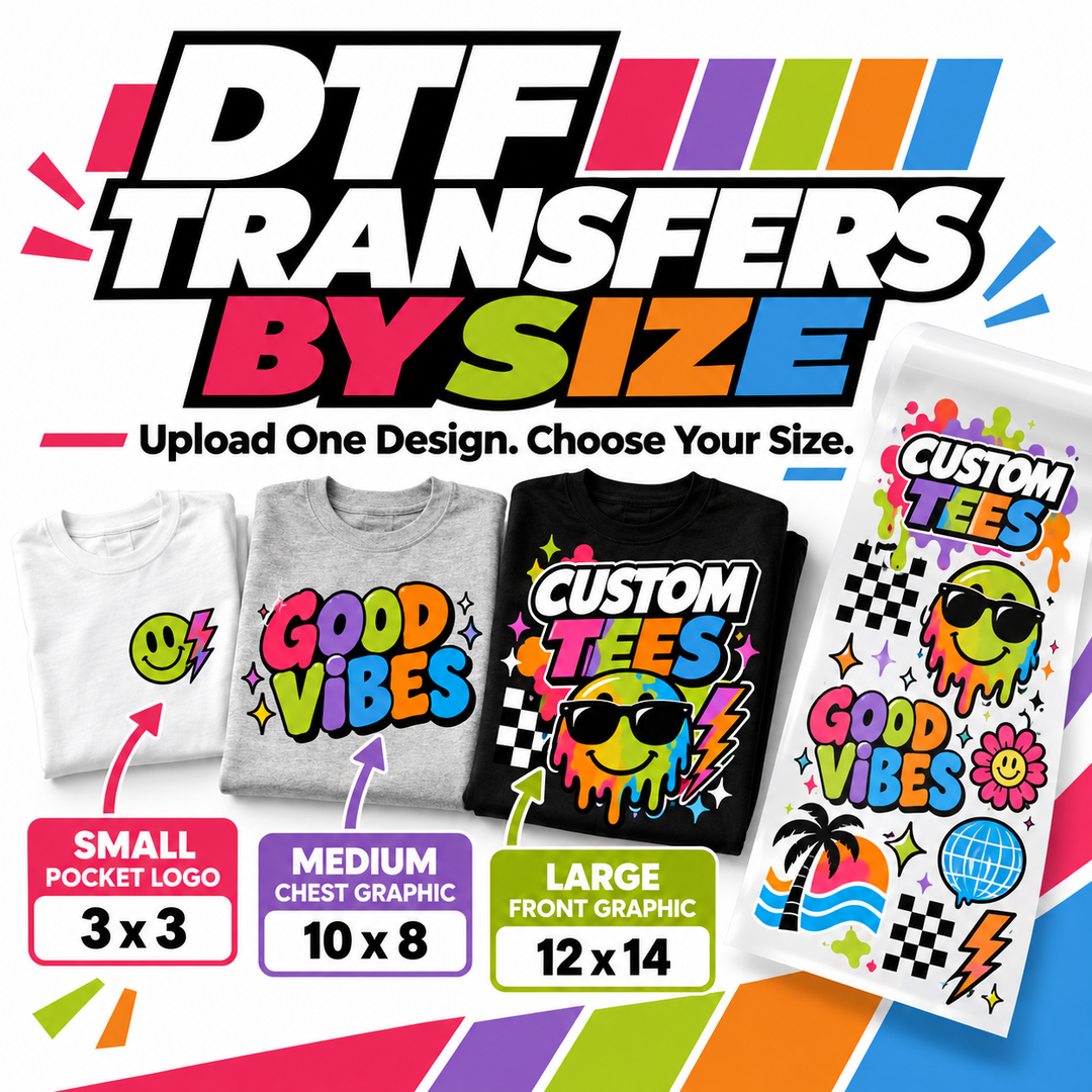 DTF Transfers by Size